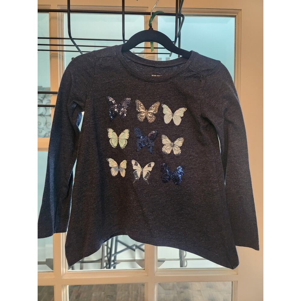 The Children's Place 5T Long Sleeve Butterfly Shirt